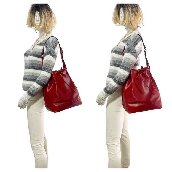 LOUIS VUITTON Epi NoeโRed Shoulder Bag ๐ผ LV1 - Picture 4 of 17
